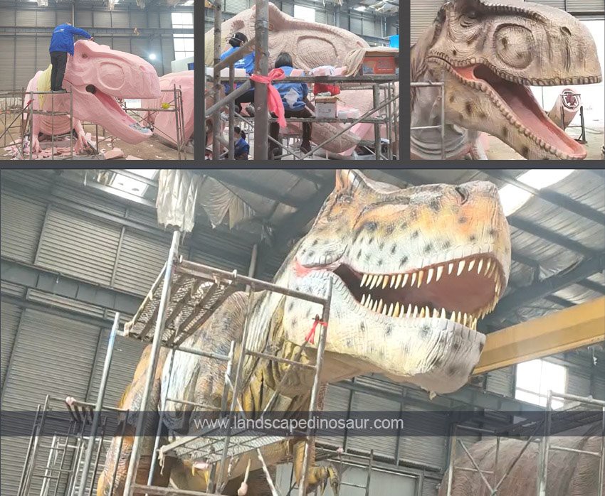 Popular Giant Trex Statue For Water ParkProduction